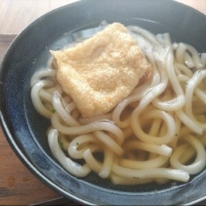 時短！甘くないきつねうどん